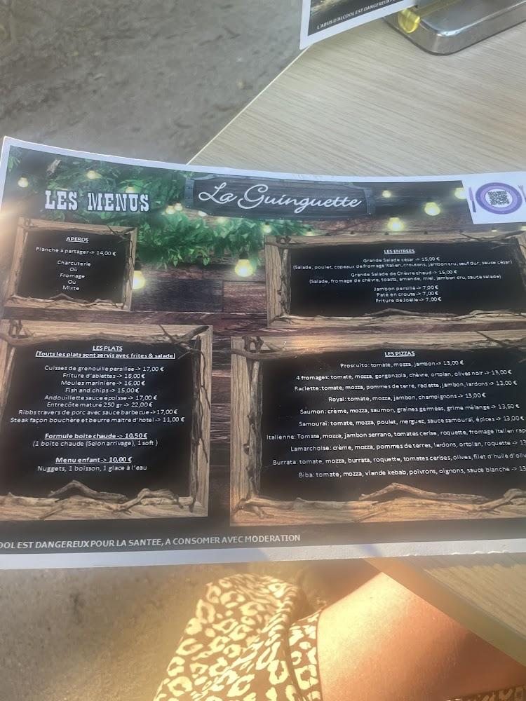 La Guinguette pontailler 2025 - Menu Image 2